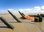 See Star of Hope Wreck, Ainsdale Beach, Southport, England