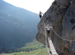 Rock Climb Via Ferrata Yves Pollet-Villard, La Clusaz, France