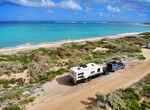 Camp at Quobba Blowholes (Point Quobba) Campground, Macleod, Western Australia