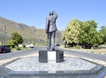 See Mandela Statue at Drakenstein Correctional Centre, Western Cape, South Africa