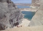 Climb The Sandhill, Lake Powell, Utah