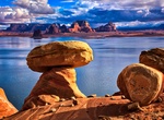 See Hamburger Rock at Padre Bay, Lake Powell