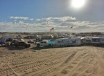 Camp at Glamis Flats Campground, Imperial Sand Dunes, California