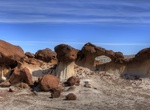 See Collapsed Dragon's Head Arch Site (Bisti Arch), Bisti Badlands, New Mexico
