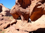 Hike to Teardrop Arch & Rock Door Mesa Anasazi Cliff Dwelling, Monument Valley, Utah