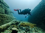 Wreck Dive Van Valkenburg, Lake Huron, Michigan