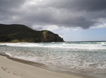 Camp at Tapotupotu Beach, Cape Reinga, North Island, New Zealand