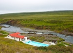 Relax at Selárdalslaug, Hámundarstaðir, Iceland