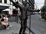 See Jacques Romain Georges Brel Sculpture, Brussels, Belgium