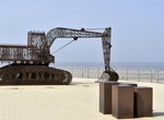 See Caterpillar by Wim Delvoye, Middelkerke, Belgium