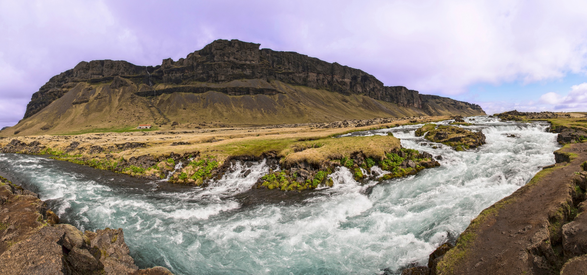 Fossálar Waterfall