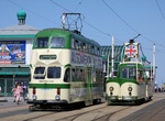 Ride Blackpool Heritage Trams on Blackpool Tramway, Blackpool, Lancashire, England