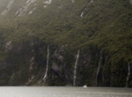 See The Four Sisters, Milford Sound, New Zealand