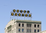 See Hotel Baxter Sign & Snow Light, Bozeman, Montana