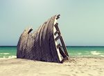 See Goat Beach Shipwreck, Masirah Island, Oman