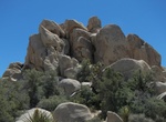 Climb through The Chasm of Doom, Joshua Tree National Park, California