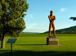 See Twelve Foot Davis Statue, Peace River, Alberta, Canada