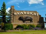 See Wainwright Sign, Wainwright, Alberta, Canada