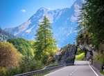 Drive through Kissing Rock, Bregaglia, Switzerland