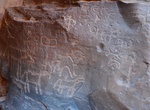 See Khazali Inscriptions, Wadi Rum, Jordon