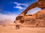 See The Rock Bridge of Kharaz, Wadi Rum, Jordan