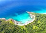 Relax on Anse Coco Beach, La Digue Island, Seychelles