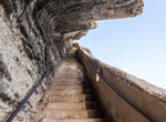 Climb down Escalier du Roy d'Aragon, Bonifacio, Corsica