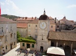 See Church of St. Sebastian & Trogir Clock Tower, Trogir, Croatia