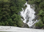 See Fantail Falls, Haast Pass, New Zealand