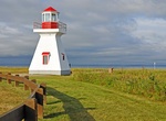 See Pointe Tracadigash Lighthouse, Gaspé Peninsula, Quebec, Canada