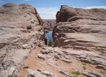 Climb down Hole in the Rock to Lake Powell, Utah
