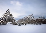 See Laukvik Fish Racks (Hjell), Laukvik, Norway