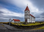See Kálfatjarnarkirkja, Kálfatjörn, Reykjanesskagi, Iceland
