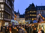 Shop at Strasbourg Christmas Market (Christkindelsmärik), Strasbourg, France
