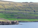 See Columnar basalt at Froðba, Suðuroy, Faroe Islands