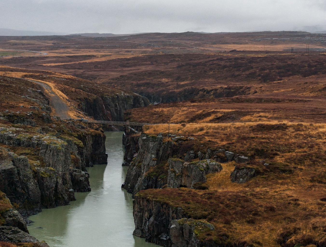 Jökulsá á Brú Foot Bridge