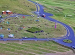 Camp at Vestmannaeyjar Camp Site, Heimaey Island, Iceland