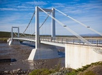 Cross Jökulsá á Fjöllum Suspension Bridge, Iceland