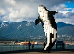 See Digital Orca Sculpture, Vancouver, British Columbia, Canada