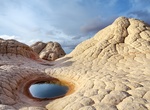 Find Dragon's Eye, White Pocket, Vermilion Cliffs National Monument, Arizona