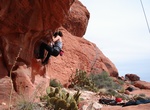 Rock Climb Stratocaster Wall, Red Rock Canyon, Nevada