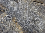 See Titus Canyon Petroglyphs at Klare Spring, Death Valley, California