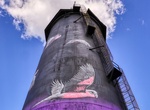 See Coonamble Water Tower Mural, Coonamble, NSW, Australia