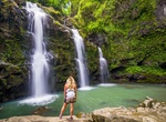 See Upper Waikani Falls (Three Bears), Maui, Hawaii