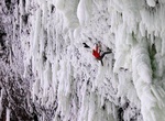 Ice Climb Helmcken Falls, British Columbia, Canada