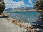 Camp at Boundary Creek Campsite, Lake Wānaka, New Zealand