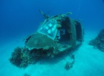 Wreck Dive UH-1H Huey Helicopter, Enemanit Island, Majuro Atoll, Marshall Islands