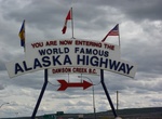 See Mile 0 of Alaska Highway Sign, Dawson Creek, BC, Canada