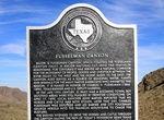 See Fusselman Canyon Historical Marker, El Paso, Texas