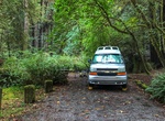 Camp at Mill Creek Campground, Del Norte Coast Redwoods State Park, California